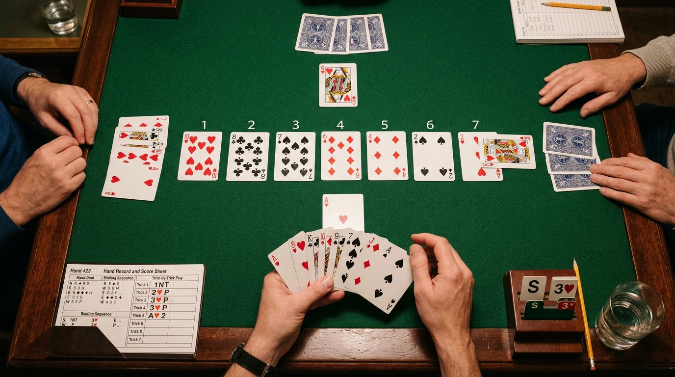 Master card reading in bridge. Learn to use auction information, count distribution and high cards, and draw inferenc...