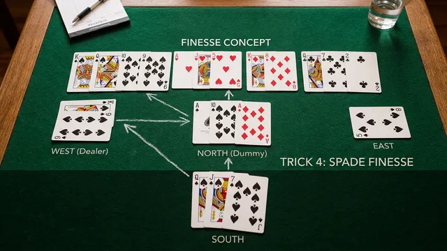 Master entries and communication in bridge. Learn how to preserve, create, and manage transportation between declarer...