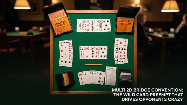 Bridge strategy illustration for multi 2♦: weak major or strong hand